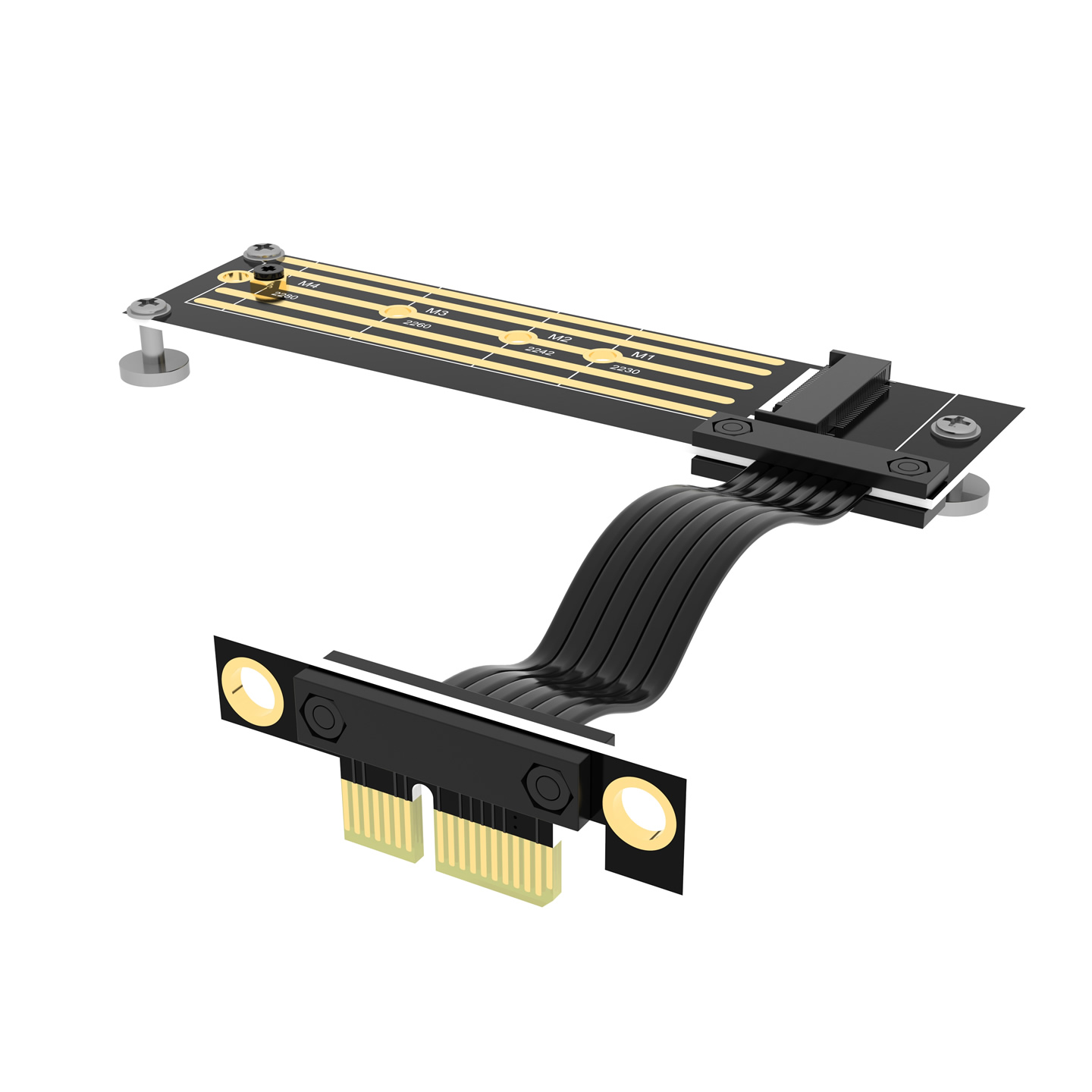 QYPCI-E转M2线解决接口被挡问题