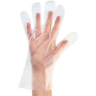 一次性食品级餐饮高弹tpe加厚乳胶塑料透明薄膜手套女夏季 干活