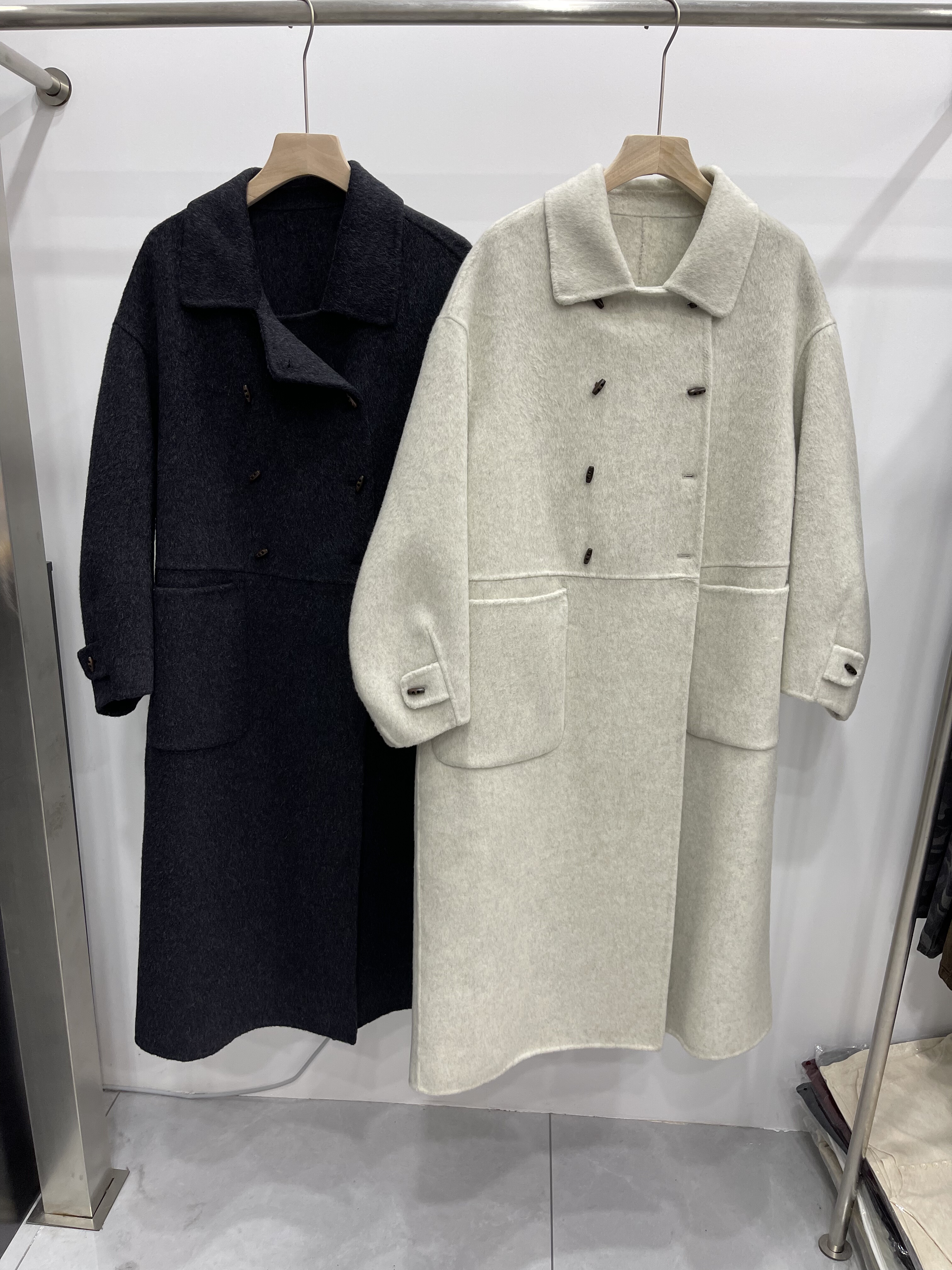 2025新款韩版百搭宽松显瘦双面羊绒大衣含羊驼不扎人超级舒服