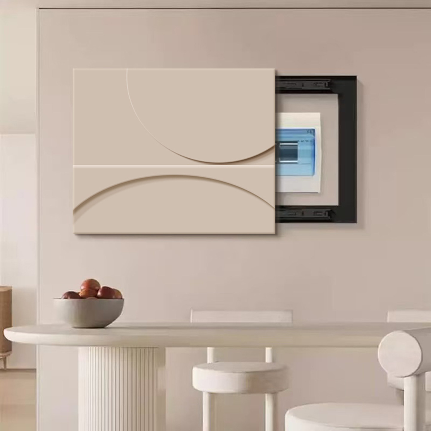 现代简约电表箱装饰画2025新款轻奢高级感弱电箱配电盒开关遮挡画