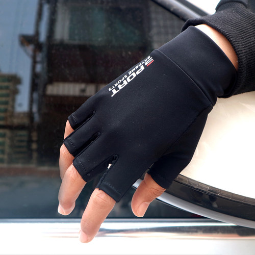 春夏季防晒薄款防滑钓鱼运动手套