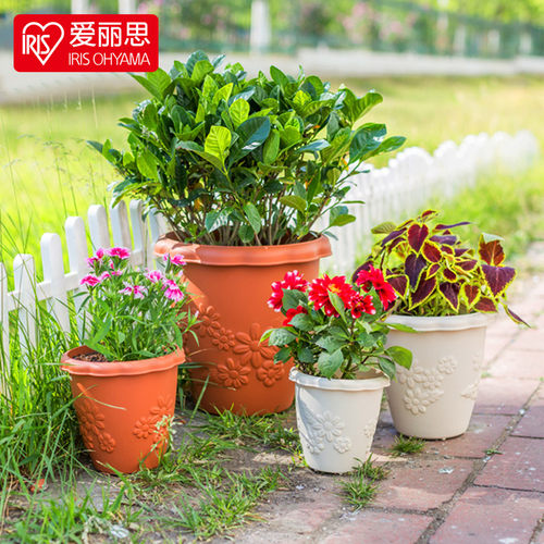 爱丽思仿陶瓷浮雕花盆