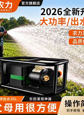 新型充电式抽水泵小型电动抽水机高扬程水泵浇菜神器无线自吸水泵