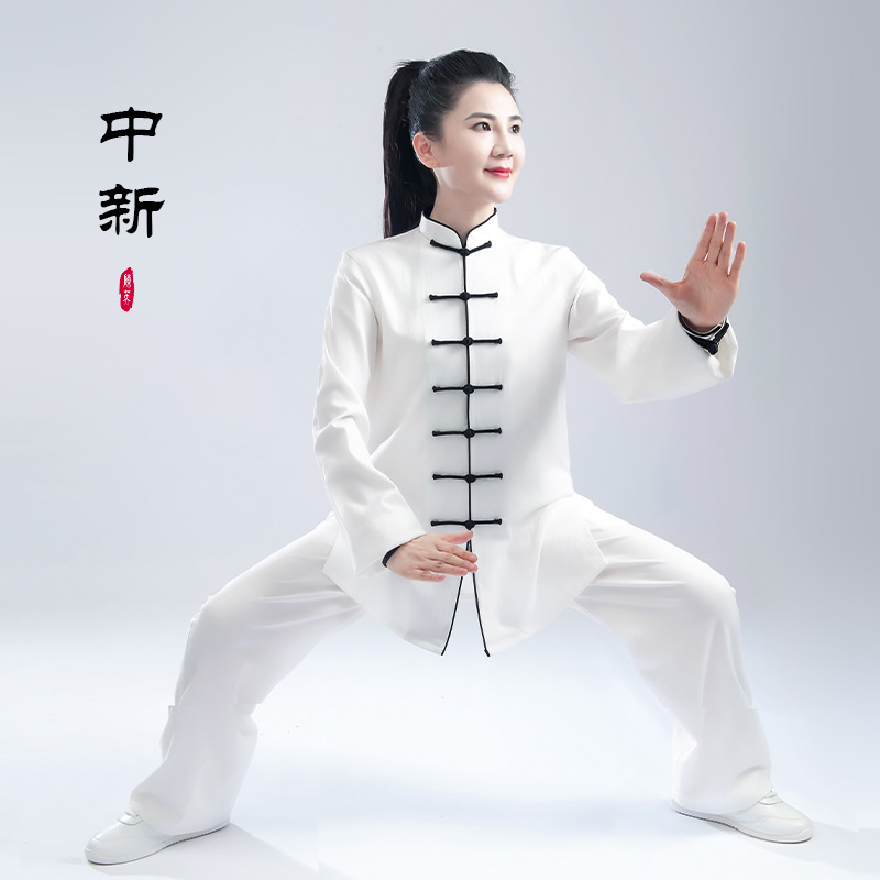 断码清仓太极服男女春秋季武术表演晨练团体比赛太极拳练功服装-封面