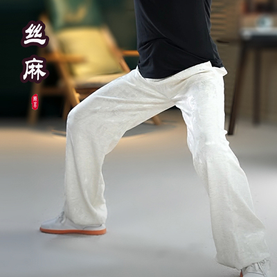 高级的丝麻面料光泽度很好