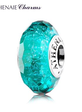 ATHENAIE湖绿色切面琉璃珠转运散珠DIY手链手绳可搭黄金转运珠款