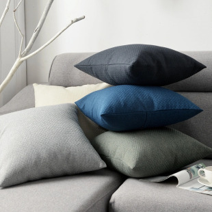 方形亚麻抱枕客厅沙发靠垫床头靠枕椅子靠背定做抱枕套不含芯定制