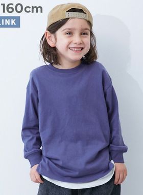 Chookids日本代购 devirock 25秋 童装 净版宽松休闲纯棉长袖T恤