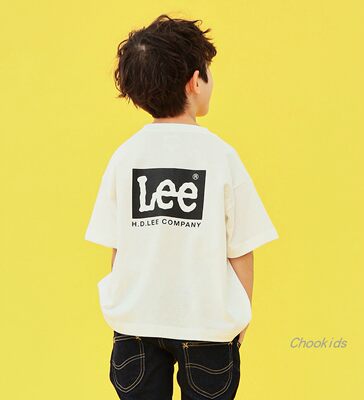 LEE5色后背字母LOGO休闲短袖T恤