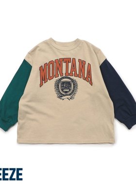 Chookids日本代购 BREEZE 2025秋 童装 10色百搭纯棉长袖T恤