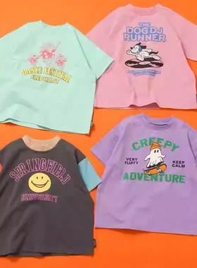Chookids日本代购 BREEZE 2025夏  童装 13色舒适可爱短袖t恤