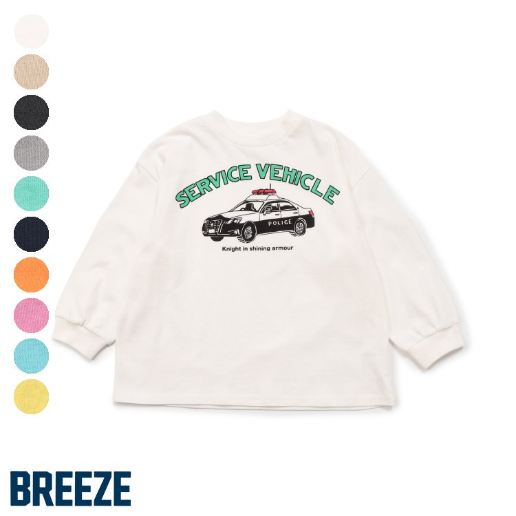 Chookids日本代购 BREEZE 2025秋 童装 10色纯棉百搭长袖T恤