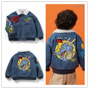 Chookids日本代购 BREEZE 2026春 童装 龙珠联名款牛仔夹克外套