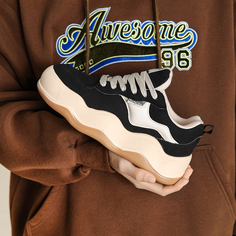 【明星同款】鞋子女设计感小众高级感新款波浪底增高厚底溶解鞋男,流行男鞋,休闲板鞋,淘宝优惠券,粉丝福利购,淘宝优惠卷