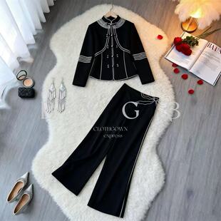 BYGB-2026秋季新款中式少数民族服饰设计感气质套装女2992