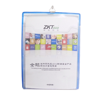 吉武A4壁挂文件袋资料盒 悬挂式文件袋透明文件袋A4加厚式文件挂袋挂钩文件盒收纳袋挂墙磁性吸附黏贴文件盒