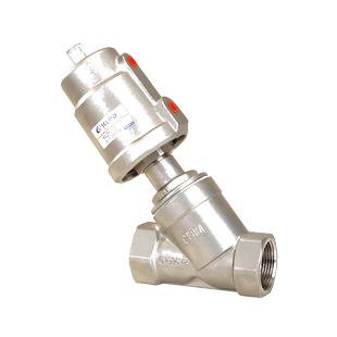 开灵304单作用不锈钢蒸汽角座阀DN15  20 25 50 4分6分1寸真空阀