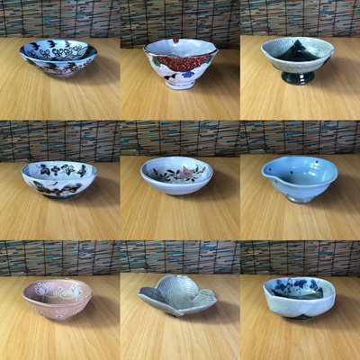 日本回流进口手绘粗陶餐具汤钵面钵清水烧萩烧 乐烧 唐津烧抹茶碗