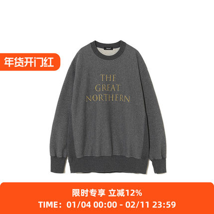 UNDERCOVER C/S 主题标语圆领套头长袖卫衣