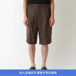 White Mountaineering 白山 TROPICAL WOOL 夏季羊毛垂坠宽松短裤