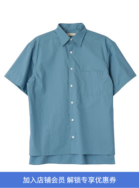 YOKE BOXY REGULAR COLLAR SHIRT S/S 高支棉经典款短袖衬衫
