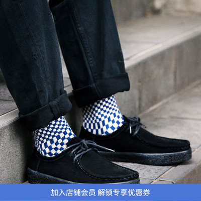 ROTOTO CHECKERBOARD PATTERN 日本奈良制格子纹复古针织袜子