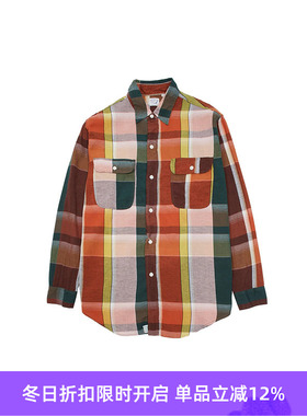 orslow ORIGINAL CHECK WORK SHIRTS 棉麻工装长袖格子衬衫