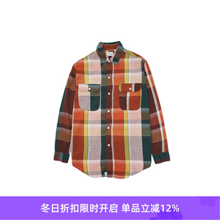WORK SHIRTS 棉麻工装 orslow 格子衬衫 CHECK 长袖 ORIGINAL