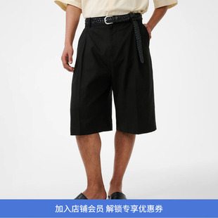 STUDIO NICHOLSON PANT - KNEE LENGTH 男装棉麻混纺宽松短裤