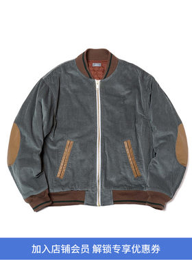 kolor BEACON Blouson 灯芯绒拼接棒球夹克 棉服