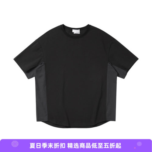 PRIMEE短袖精梳棉涤拼接机能
