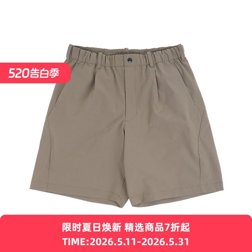 Goldwin One Tuck Light Stretch Shorts 轻量伸缩性宽松短裤