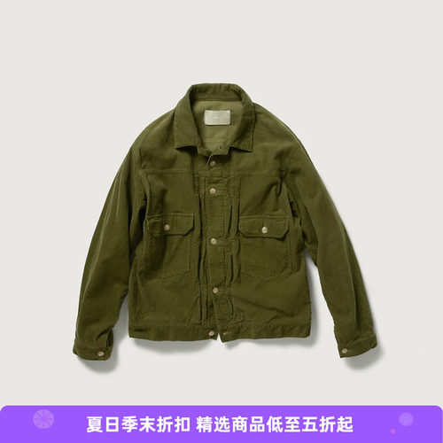 INNAT TYPE-2 TRUCKER JACKET 男女款天然染色灯芯绒工装夹克外套