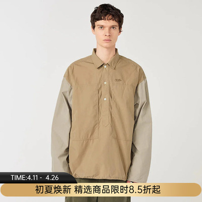 nanamica Pullover Shirt Jacket 宽松套头衬衫夹克 拼接外套