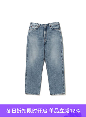 orslow 101 DAD'S FIT DENIM 日本制复古宽松直筒黑色水洗牛仔裤