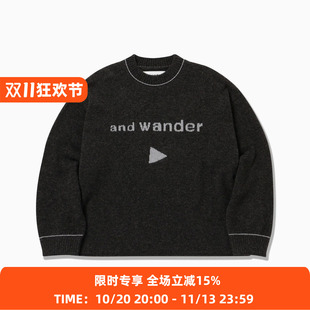 and wander yak wool 男女牦牛绒羊毛混纺柔软亲肤反光刺绣毛衣