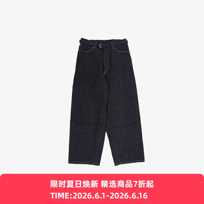 blurhms 12.9oz Denim Bias Belted Pants 立体剪裁牛仔裤