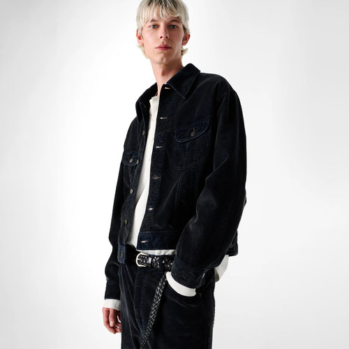 STUDIO NICHOLSON JACKETS - TRUCKER JACKET 男装灯芯绒夹克外套