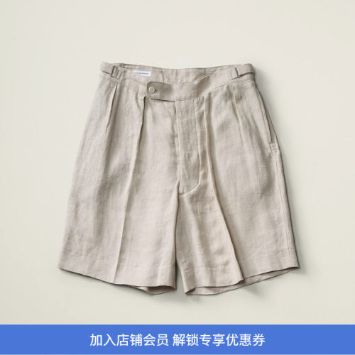 KAPTAIN SUNSHINE Gurkha Shorts 亚麻真丝混纺宽松短裤