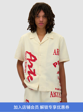 Arte RED PRINT SHIRT 印花宽松短袖衬衫