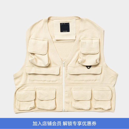 meanswhileV领拉链钓鱼马甲