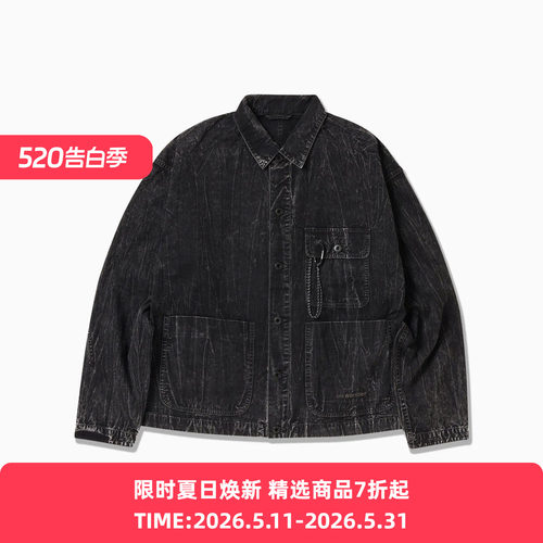 and wander bleach twill shirts 成衣染色高支长绒棉衬衫夹克