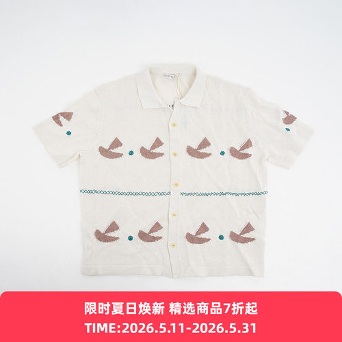 INSULAiRE 岛民 Summer-Knit Voyage Shirt 和纸人造丝航海衬衫