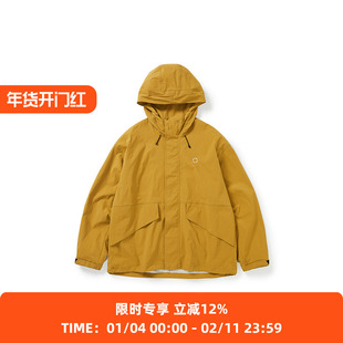 WHEELS and WIND 防泼水防污伸缩性男女连帽夹克外套