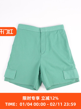 UNUSED No.79 棉麻水洗短裤 破坏加工工装短裤