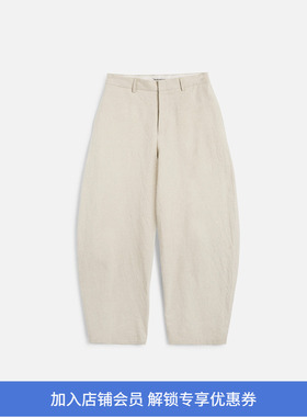 YMC LIKE A TROUSER 男女装日本棉麻面料弯刀阔腿裤