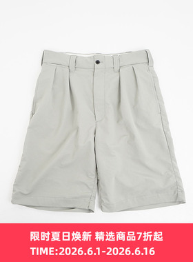 nanamica ALPHADRY Double Pleat Shorts 吸湿透气面料宽松短裤