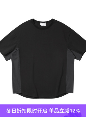 PRIMEE Cotton Polyester Dot Air mixed Tee精梳棉涤拼接机能T恤