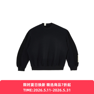 N.HOOLYWOOD SWEATSHIRT 男装军事系列双面穿华夫格轻量透气卫衣