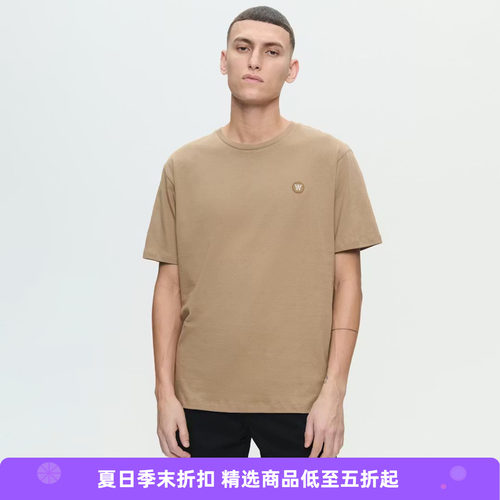 Wood Wood Ace Tee 经典小LOGO圆领短袖T恤